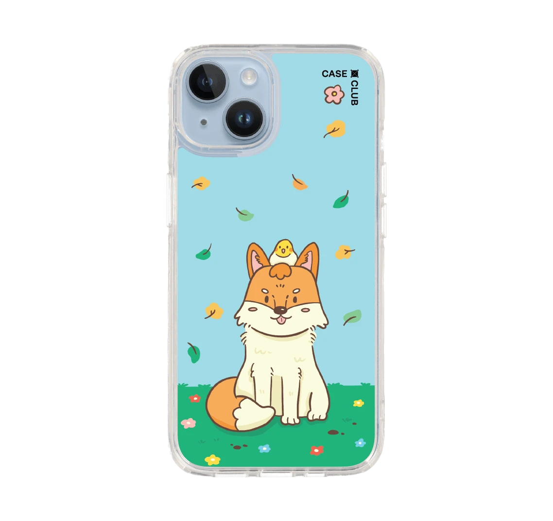 cute fall fox